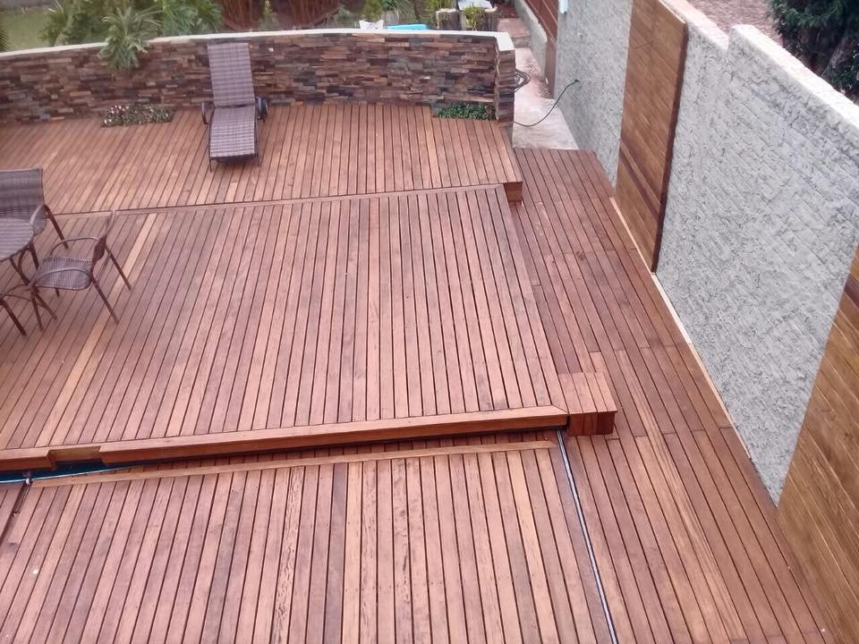 Decks, deck móvel, pergolados, pedras