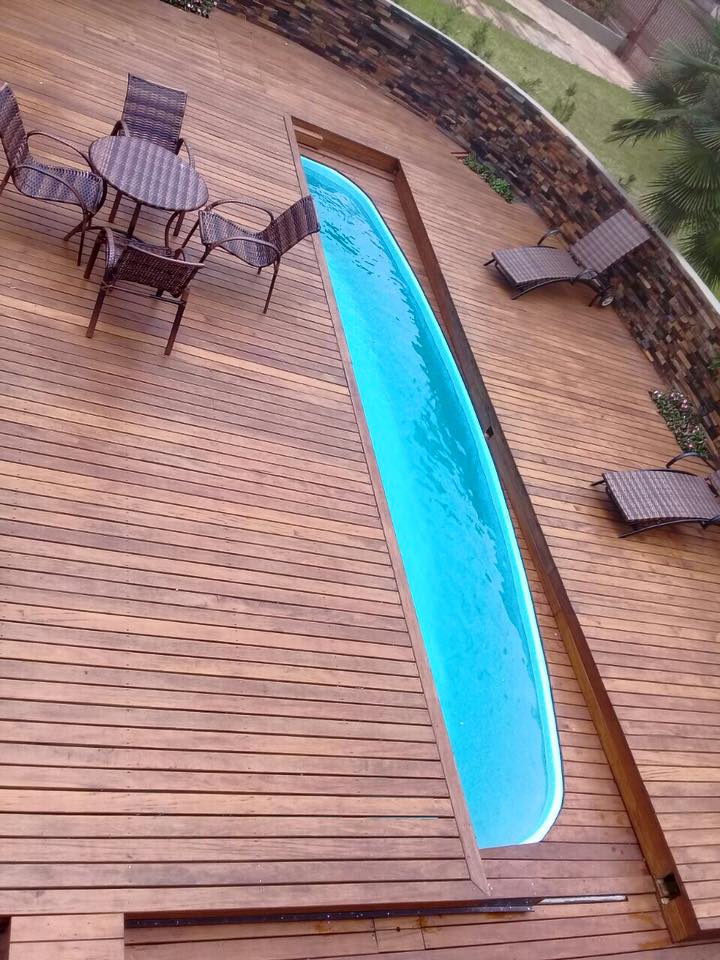 Decks, deck móvel, pergolados, pedras