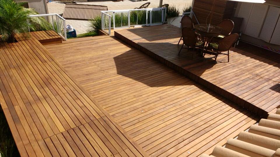Instalação de deck móvel