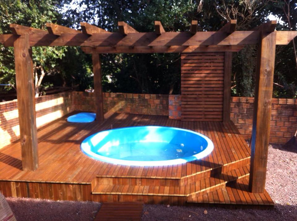 Instalação de Spa 2,85, Deck e Pergolado
