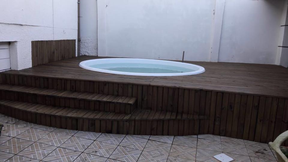 Instalação de Spa, aquecimento e deck