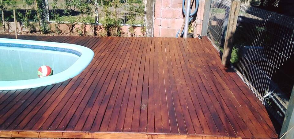 Instalação de deck e aquecimento solar